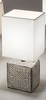 Lampada arabesco rilievo abat jour comodino tavolo ceramica 12,5x11x29,5 KALI-1 TL1 IDEAL LUX