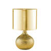 Lampada tavolo 35cm oro paralume acrilico specchiato adatta salotto com&ograve; abat jour 42662 LUCI