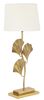 Particolare di Lampada tavolo grande alta 81cm ginkgo biloba oro  40840