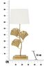 Lampada tavolo grande alta 81cm ginkgo biloba oro  40840 - foto 7