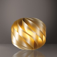 Lampada da tavolo oro New Gold 25 cm globo in acrilico design  45614