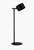 Lampada da tavolo ricaricabile nera con testa magnetica e funzione applique  43970 - foto 5