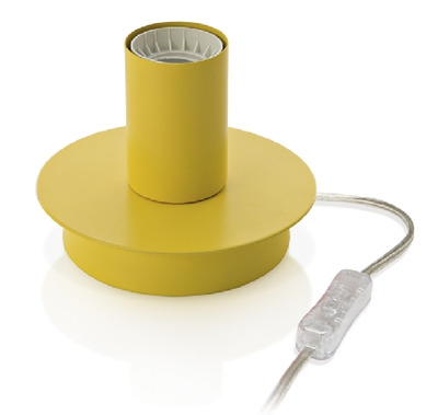 Lampada da tavolo gialla lampadina a vista 6258G PERENZ