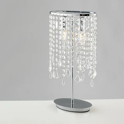 Lampada da tavolo con gocce di cristallo a 2 luci 42300 LUCI CRISTALLI