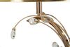 Particolare di Lampada elegance grande con cerchi oro cappello nero 36x65  44020