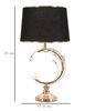 Lampada elegance grande con cerchi oro cappello nero 36x65  44020 - foto 5