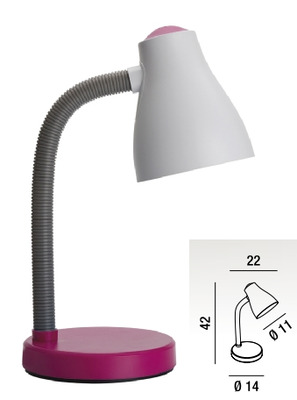 Lampada cameretta bimba o ragazza rosa fucsia comodino o studio 6036R PERENZ