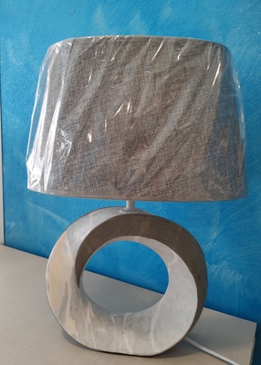 Lampada da tavolo grande con base particolare decoro pietra 21641T GLOBO LIGHTING