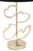 Lampada tavolo nera cuori oro diametro 30cm alta 54,5cm  40810 - foto 4