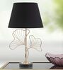 Ulteriore dettaglio di Lampada tavolo nera e oro motivo Ginko 30x60cm  40850