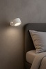 Ulteriore dettaglio di Lampada ricaricabile bianca con diffusore magnetico e montaggio biadesivo a p