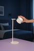 Lampada ricaricabile bianca con diffusore magnetico e montaggio biadesivo a parete  43969