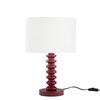 Lampada da tavolo stelo colonna rossa colore e personalit&agrave;  43866