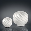 Particolare di Lampada da tavolo 25cm a forma di sfera in acrilico bianco a spirale  45617