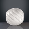 Lampada da tavolo 25cm a forma di sfera in acrilico bianco a spirale  45617