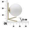 Lampada tavolo essential abatjour oro linea V sfera  40839 - foto 8
