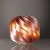 Lampada da tavolo rame metal 25 cm con globo a spirale  45612