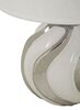 Immagine aggiuntiva di Lampada da tavolo bianca e argento onde diametro 30x42  42223