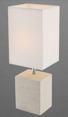 Lampada tavolo avorio squadrata 21675 GLOBO LIGHTING