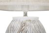 Particolare di Lampada da tavolo con base decorata e paralume grezzo 38x67  42234