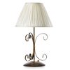 Particolare di Lampada da tavolo decorativa grande 57cm bronzo sfumato con paralume pliss&egrave;  43648