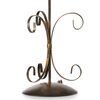 Lampada da tavolo decorativa grande 57cm bronzo sfumato con paralume pliss&egrave; 43648 LUCI CLASSICHE - foto 4