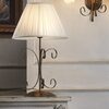 Lampada da tavolo decorativa grande 57cm bronzo sfumato con paralume pliss&egrave; 43648 LUCI CLASSICHE