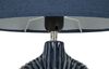 Ulteriore dettaglio di Lampada da tavolo in ceramica ovale anello blu con paralume navy 28,5x15x43  