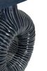 Lampada da tavolo in ceramica ovale anello blu con paralume navy 28,5x15x43  44015 - foto 4