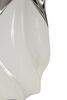 Ulteriore dettaglio di Lampada da tavolo ceramica bianca a fiore e dettagli argento 30x51  42222