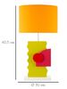 Lampada decorativa coloratissima da tavolo arancio verde rossa 30cm alta 59 42244 COLORI E LUCI - foto 5