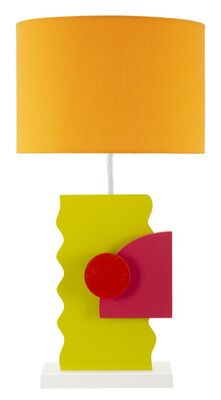 Lampada decorativa coloratissima da tavolo arancio verde rossa 30cm alta 59 42244 COLORI E LUCI