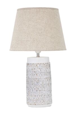 Lampada da tavolo decoro etnico alta 60cm con base in resina decoro etnico  42235
