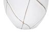 Ulteriore dettaglio di Lampada da tavolo decoro rigato base resina paralume 35x60  42236
