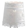 Particolare di Lampada tavolo o abat-jour bianca pizzo traforato fiori camere romantiche  42295