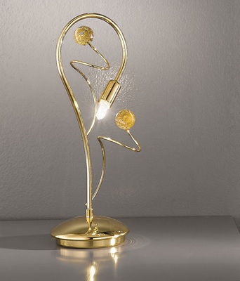 Abat jour oro con gemme sfaccettate colorate o cristallo 02559/L-CS TESSA DUE P