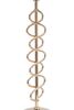 Particolare di Lampada da tavolo grande curve dorate paralume nero 30x61,5cm  40848