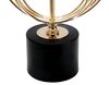 Particolare di Lampada da tavolo grande intreccio cerchi oro nero 22,5x65cm  40813