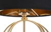 Lampada da tavolo grande intreccio cerchi oro nero 22,5x65cm  40813 - foto 4
