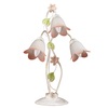 Seconda foto lampada tavolo grande 3 luci diffusore a fiore rosa