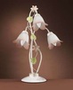 Lampada tavolo grande 3 luci diffusore a fiore rosa 41220 LUCI MODERNE
