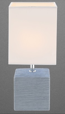 Lampada tavolo grigio chiaro squadrata 21676 GLOBO LIGHTING