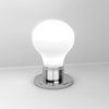 Altra foto Lampada da tavolo a forma di lampadina vetro bianco