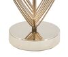 Particolare di Lampada tavolo media decoro fili oro paralume nero 44cm  40845
