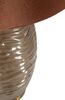 Lampada alta 79 cm in vetro bronzato rigato con paralume ttoni bronzati diametro 45,5  44018 - foto 4