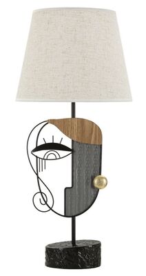 Lampada tavolo originale moderna viso stilizzato 29,8x64,8  42241