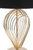 Particolare di Lampada tavolo con paralume nero e decoro fili oro 53,5cm  40844