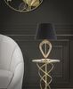 Lampada tavolo con paralume nero e decoro fili oro 53,5cm  40844 - foto 4