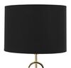 Particolare di Lampada tavolo paralume nero cerchietti oro 25x54,5cm  40812