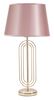 Immagine aggiuntiva di Lampada tavolo decoro metallo oro paralume rose gold alta 64cm  40842